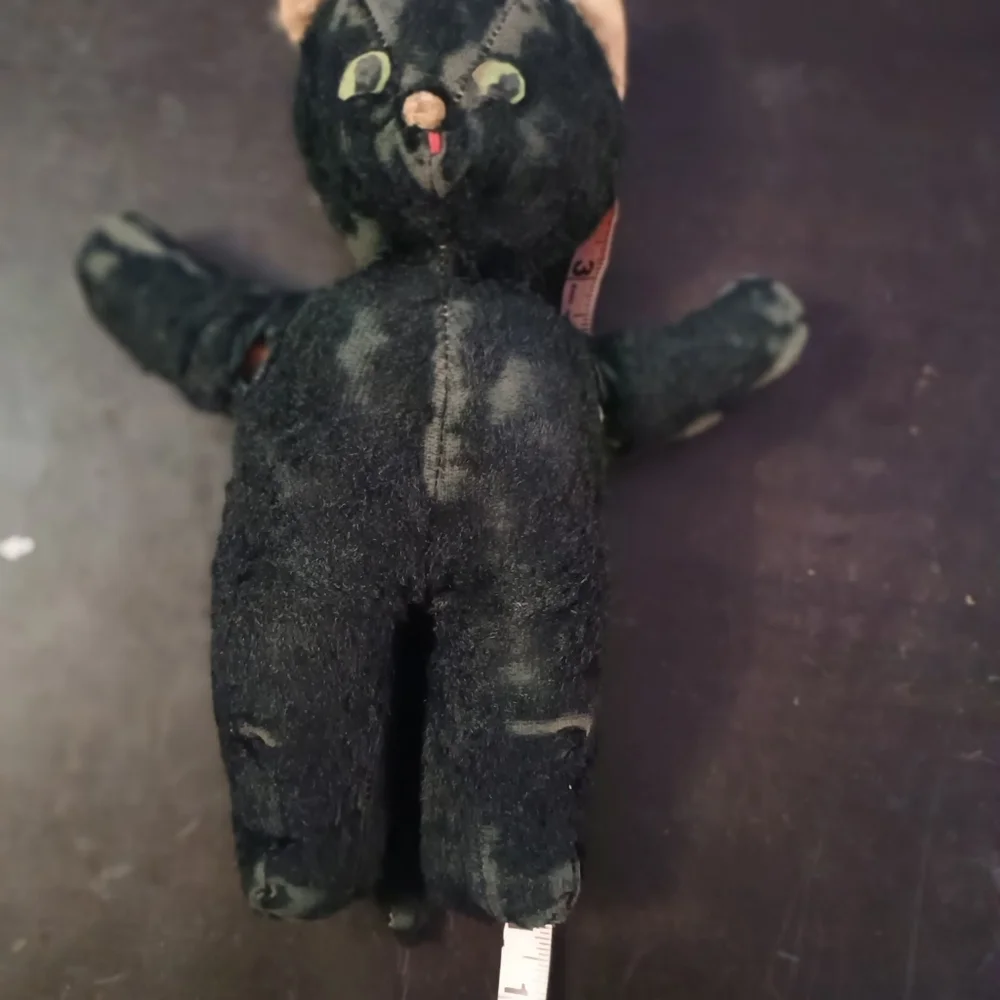Vintage Plush Black Cat Toy